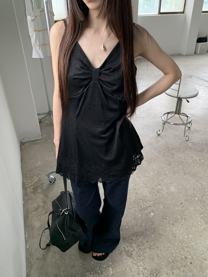 LOGARDEN韓國直郵實拍女裝新款熱賣時尚26春夏人氣吊帶背心LO GARDEN吊帶/背心