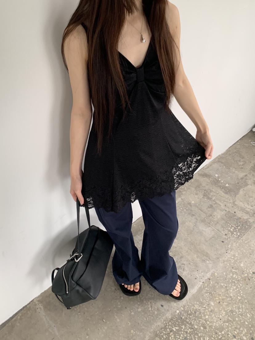 LOGARDEN韓國直郵實拍女裝新款熱賣時尚26春夏人氣吊帶背心LO GARDEN吊帶/背心圖色2