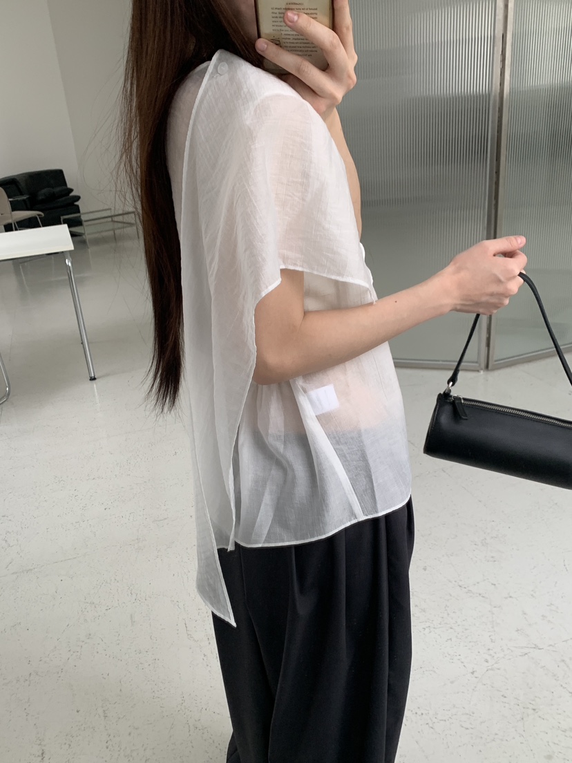 LOGARDEN韓國直郵女士新款時尚休閑26夏季推薦襯衫蕾絲衫LO GARDEN襯衫/蕾絲衫