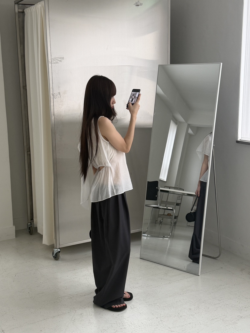 LOGARDEN韓國直郵女士新款時尚休閑26夏季推薦襯衫蕾絲衫LO GARDEN襯衫/蕾絲衫