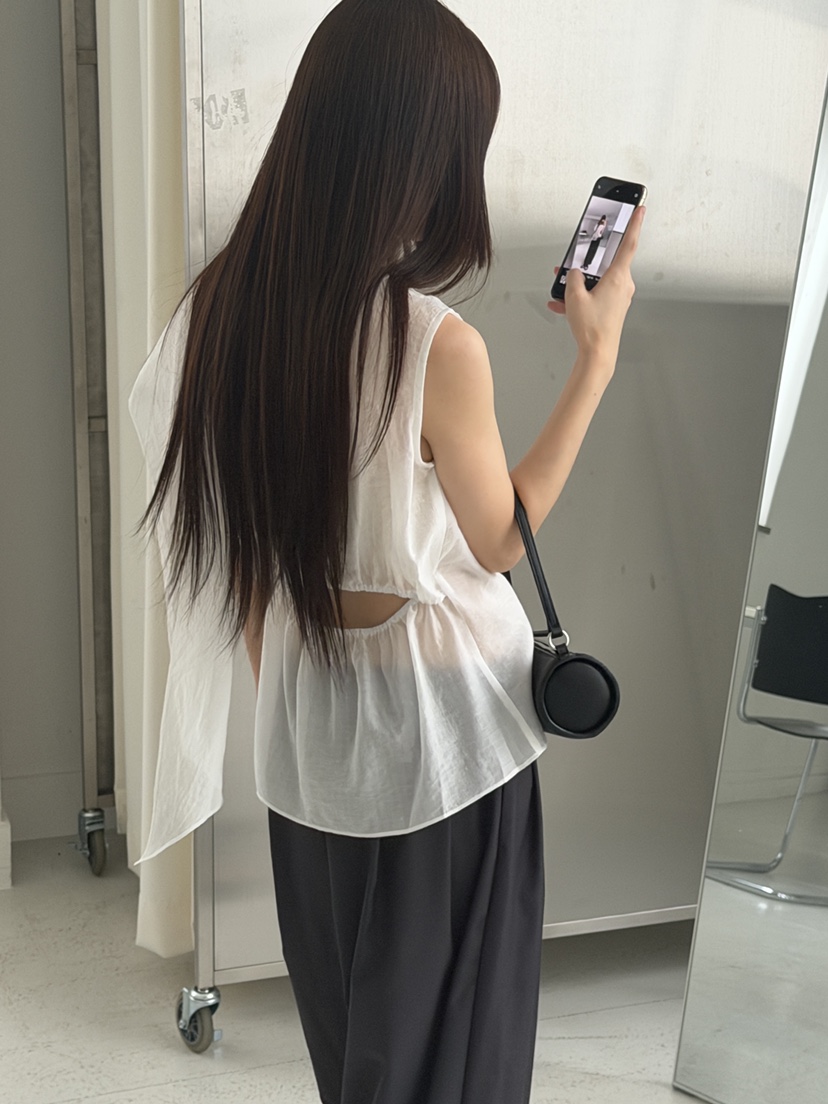 LOGARDEN韓國直郵女士新款時尚休閑26夏季推薦襯衫蕾絲衫LO GARDEN襯衫/蕾絲衫