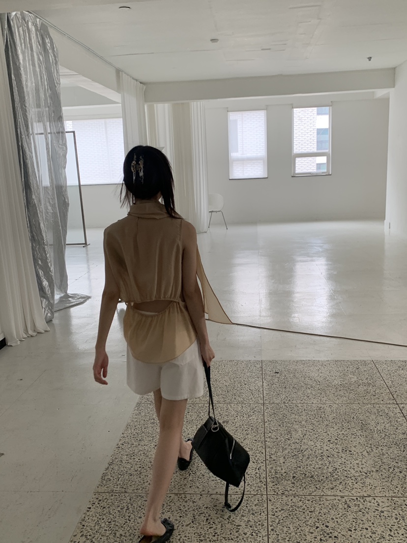 LOGARDEN韓國直郵女士新款時尚休閑26夏季推薦襯衫蕾絲衫LO GARDEN襯衫/蕾絲衫