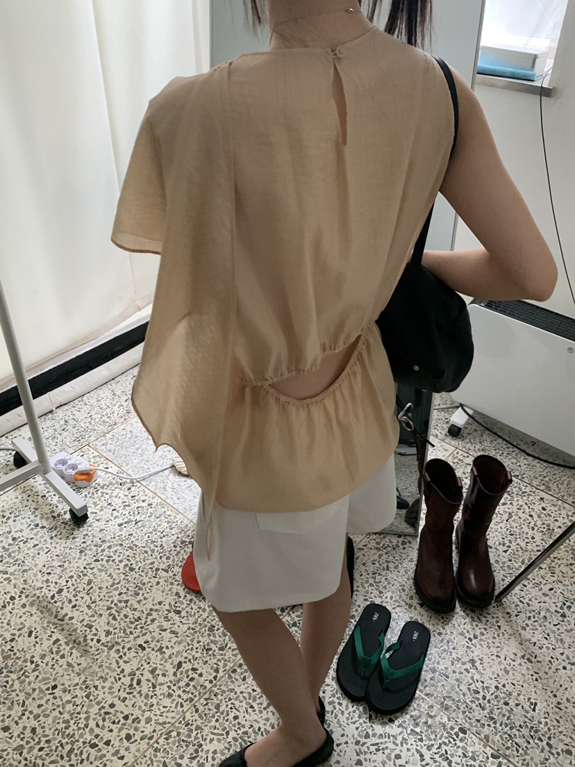 LOGARDEN韓國直郵女士新款時尚休閑26夏季推薦襯衫蕾絲衫LO GARDEN襯衫/蕾絲衫
