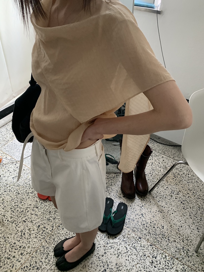 LOGARDEN韓國直郵女士新款時尚休閑26夏季推薦襯衫蕾絲衫LO GARDEN襯衫/蕾絲衫
