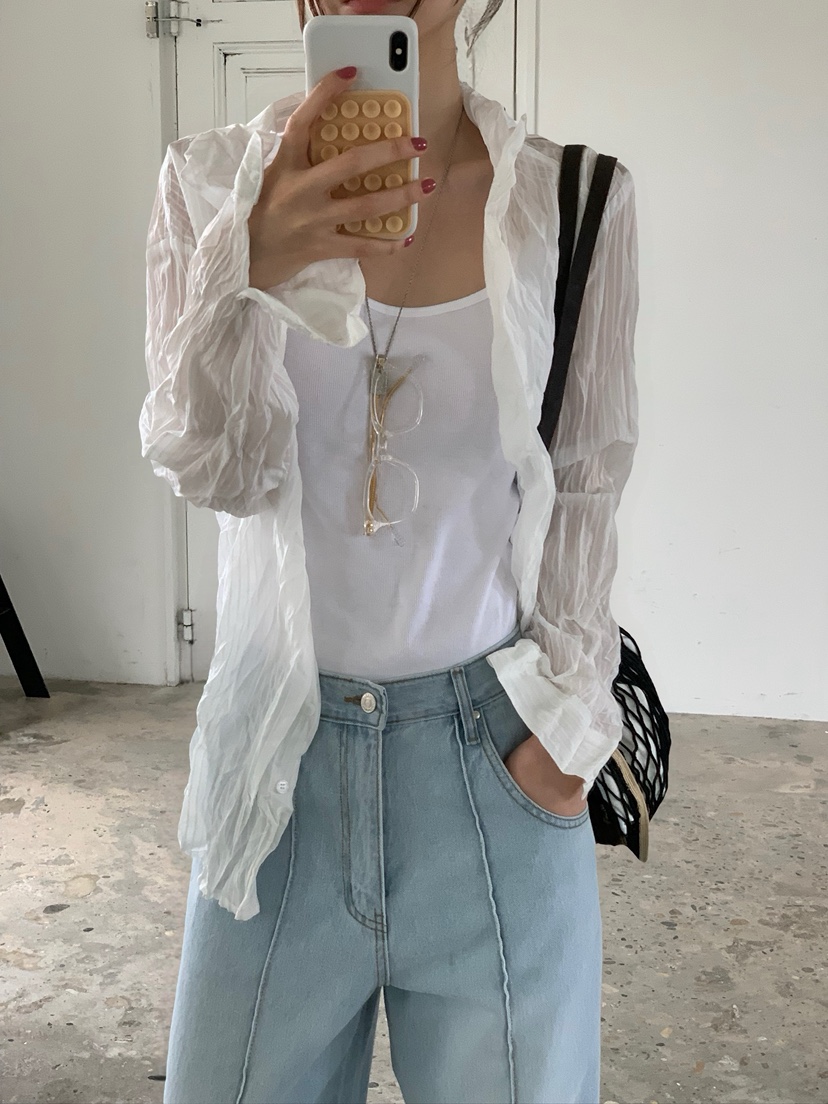 UNBOUND韓國直郵女士新款休閑推薦26夏季人氣熱賣襯衫蕾絲衫UNBOUND襯衫/蕾絲衫
