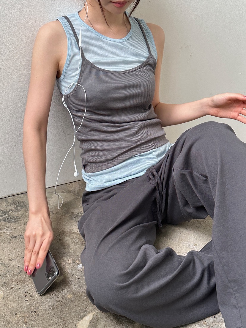 UNBOUND東大門實拍韓國女裝新品職業26春夏吊帶背心天絲無袖UNBOUND吊帶/背心