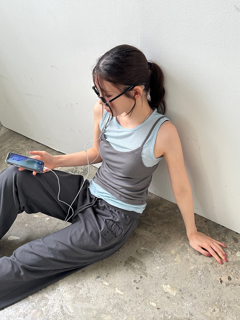 UNBOUND東大門實拍韓國女裝新品職業26春夏吊帶背心天絲無袖UNBOUND吊帶/背心