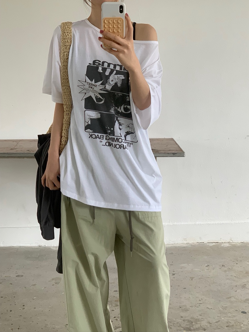 UNBOUND韓國直郵女裝新款26春夏休閑熱賣26夏季職業時尚T恤UNBOUNDT恤