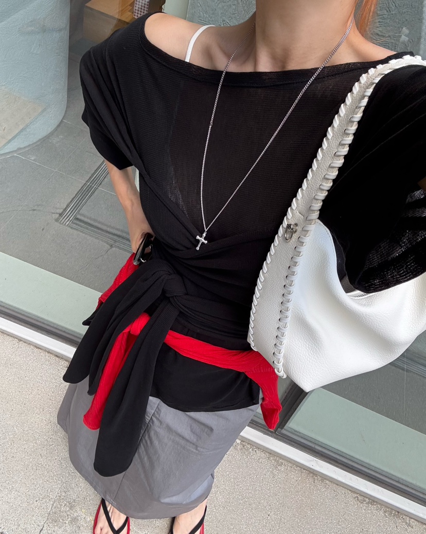 DENVER韓國東大門代購女裝新品26夏季推薦26春夏職業人氣T恤DENVERT恤圖色3