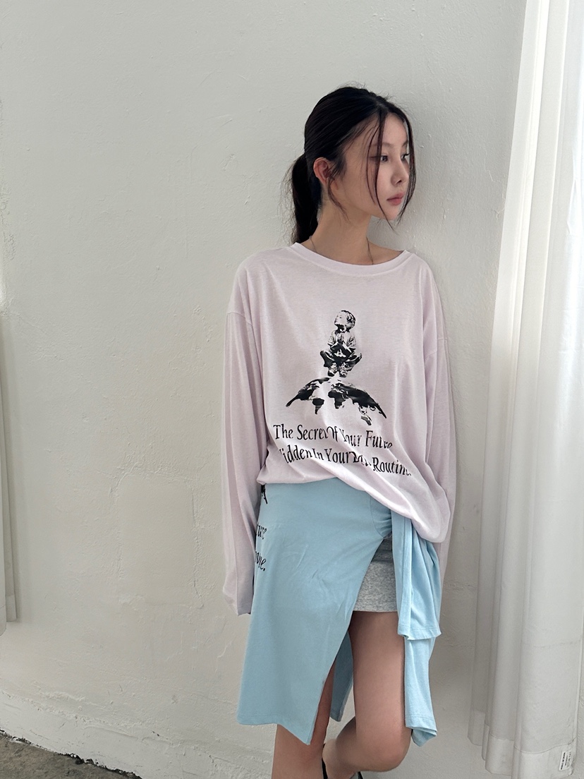 UNBOUND韓國東大門代購女裝新品推薦26夏季熱賣時尚長袖T恤UNBOUND長袖T恤