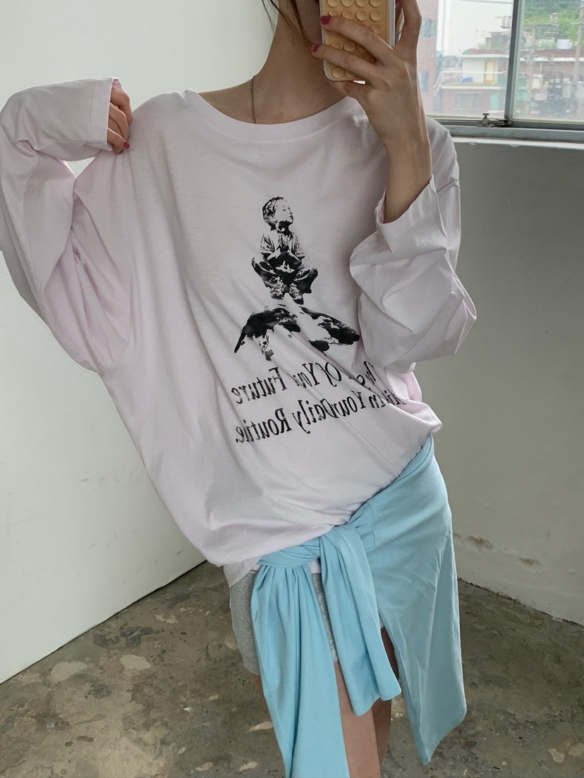 UNBOUND韓國東大門代購女裝新品推薦26夏季熱賣時尚長袖T恤UNBOUND長袖T恤
