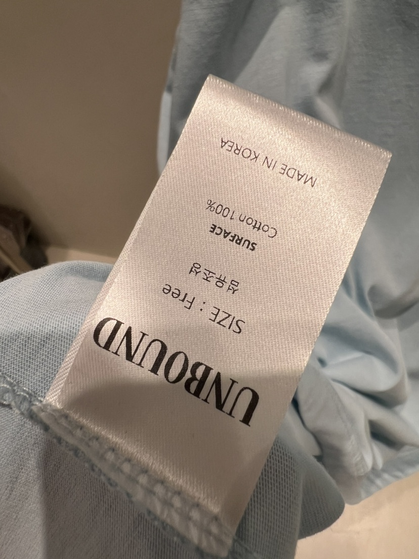 UNBOUND韓國東大門代購女裝新品推薦26夏季熱賣時尚長袖T恤UNBOUND長袖T恤