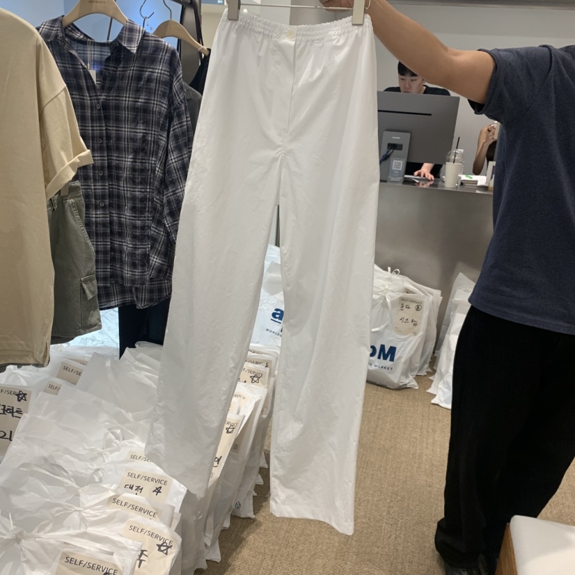 SELF SERVICE韓國代購女士新款時尚推薦26春夏人氣休閑褲SELF SERVICE休閑褲圖色1