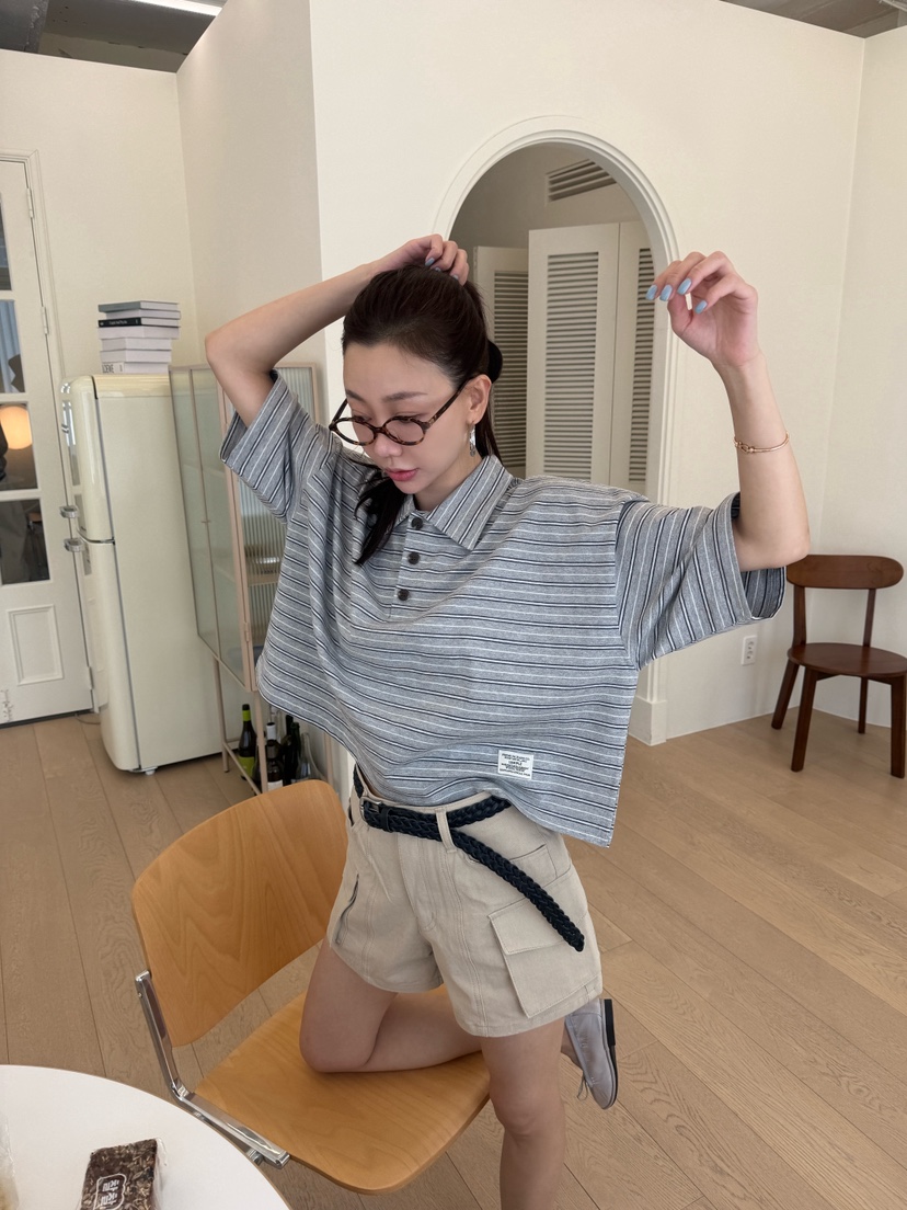 LUMIPLE韓國直郵女士新款時尚職業熱賣人氣26夏季T恤短款LUMIPLET恤