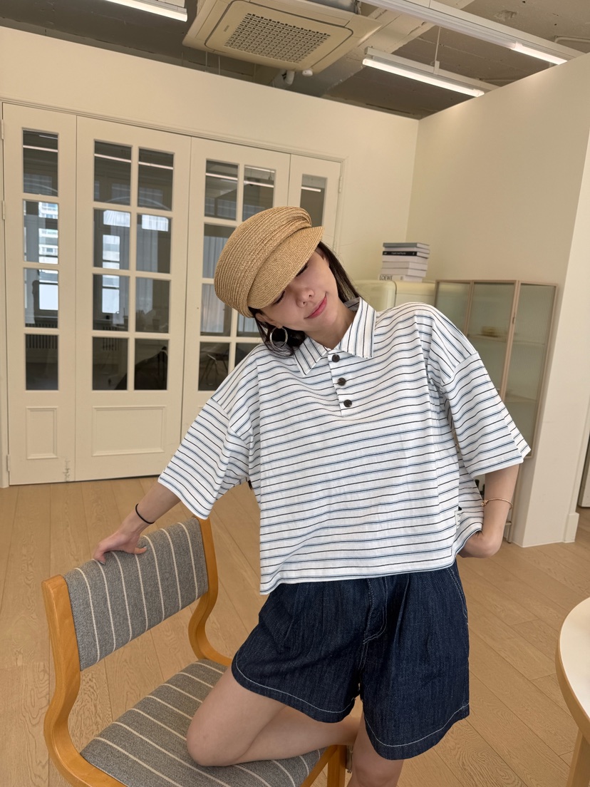 LUMIPLE韓國直郵女士新款時尚職業熱賣人氣26夏季T恤短款LUMIPLET恤