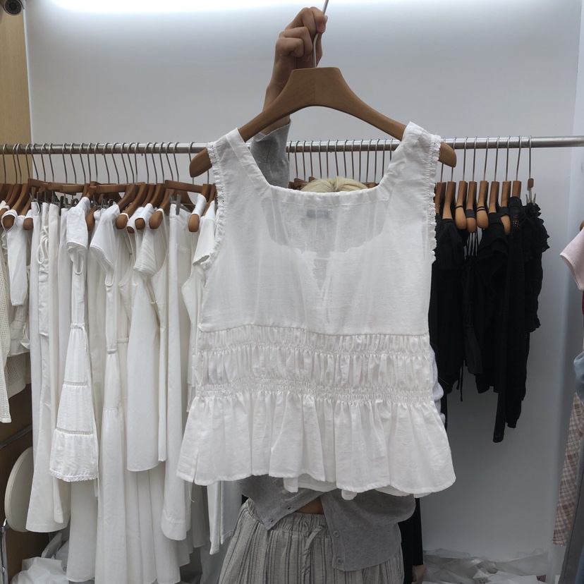 DRESS ROOM韓國東大門代購女裝新款人氣26春夏職業吊帶背心DRESS ROOM吊帶/背心