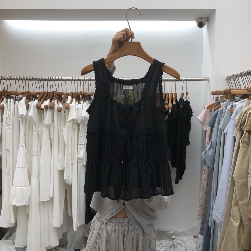 DRESS ROOM韓國東大門代購女裝新款人氣26春夏職業吊帶背心DRESS ROOM吊帶/背心圖色2