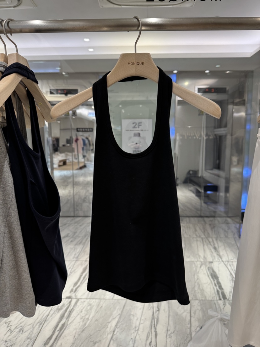 MONIQUE韓國直郵實拍女士新品推薦休閑26春夏吊帶背心露背MONIQUE吊帶/背心圖色4