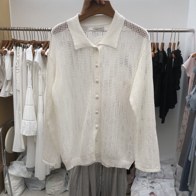 DRESS ROOM韓國直郵女裝新款推薦26春夏26夏季襯衫蕾絲衫DRESS ROOM襯衫/蕾絲衫圖色1