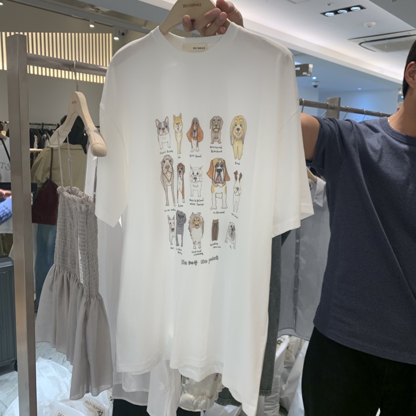 SELF SERVICE東大門實拍韓國女裝新款熱賣26夏季人氣T恤SELF SERVICET恤圖色1