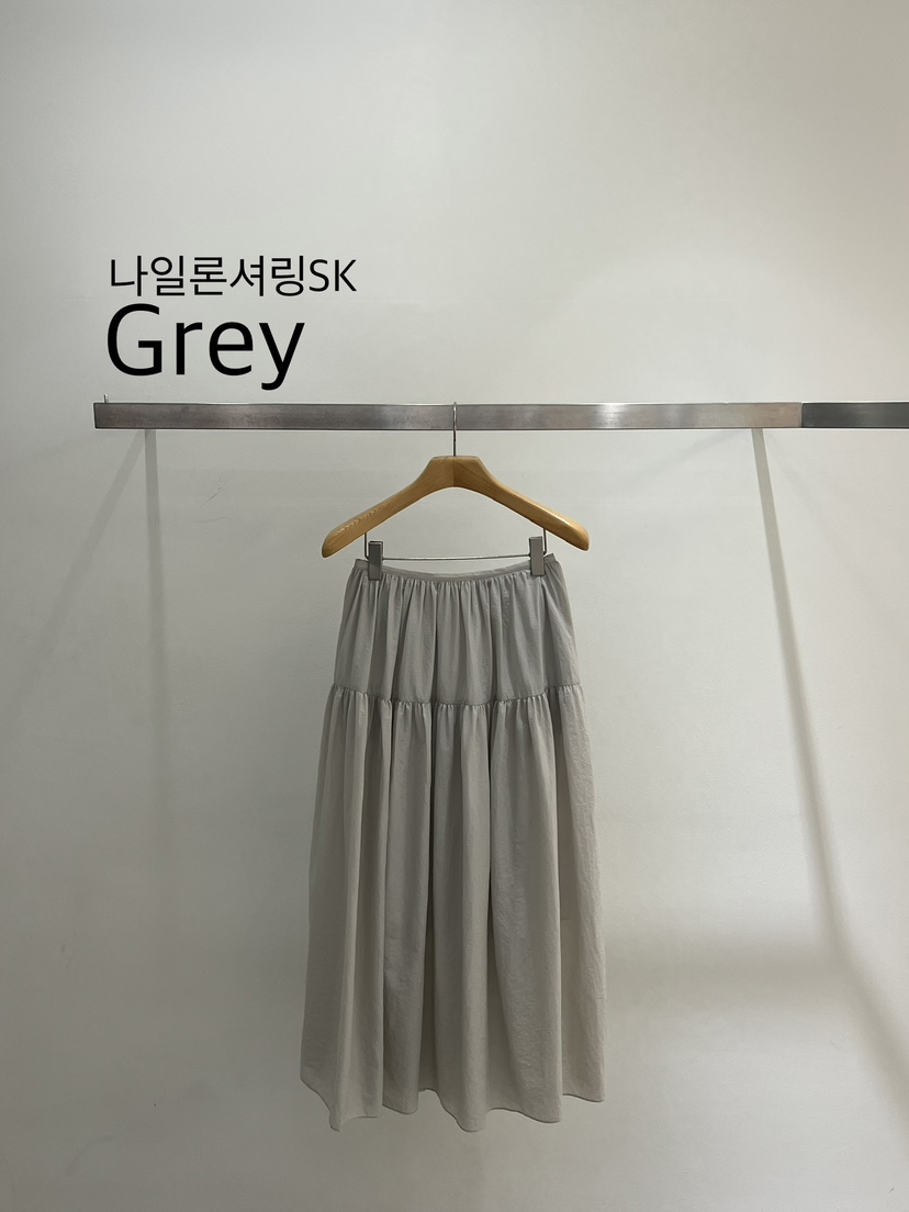 ONESTASTE韓國直郵女裝新品休閑26春夏半身裙中短裙尼龍褶皺TASTE/ONESTASTE半身裙/中短裙圖色2