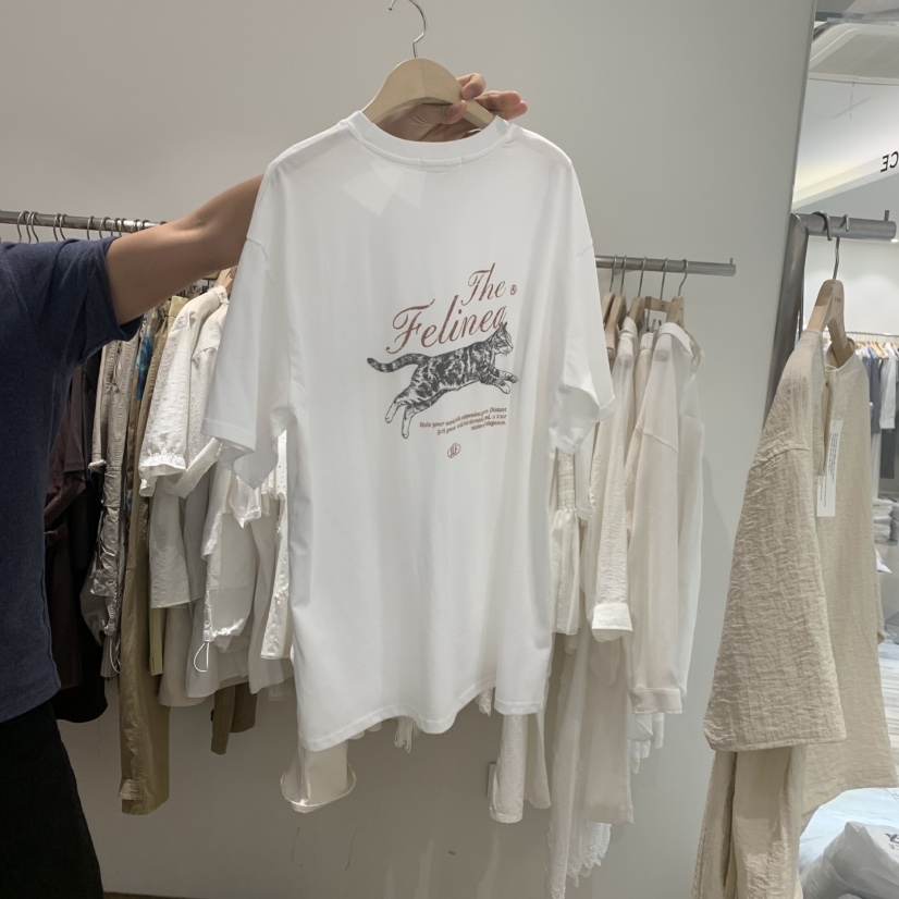 SELF SERVICE韓國東大門直郵女士新品26春夏熱賣職業T恤SELF SERVICET恤
