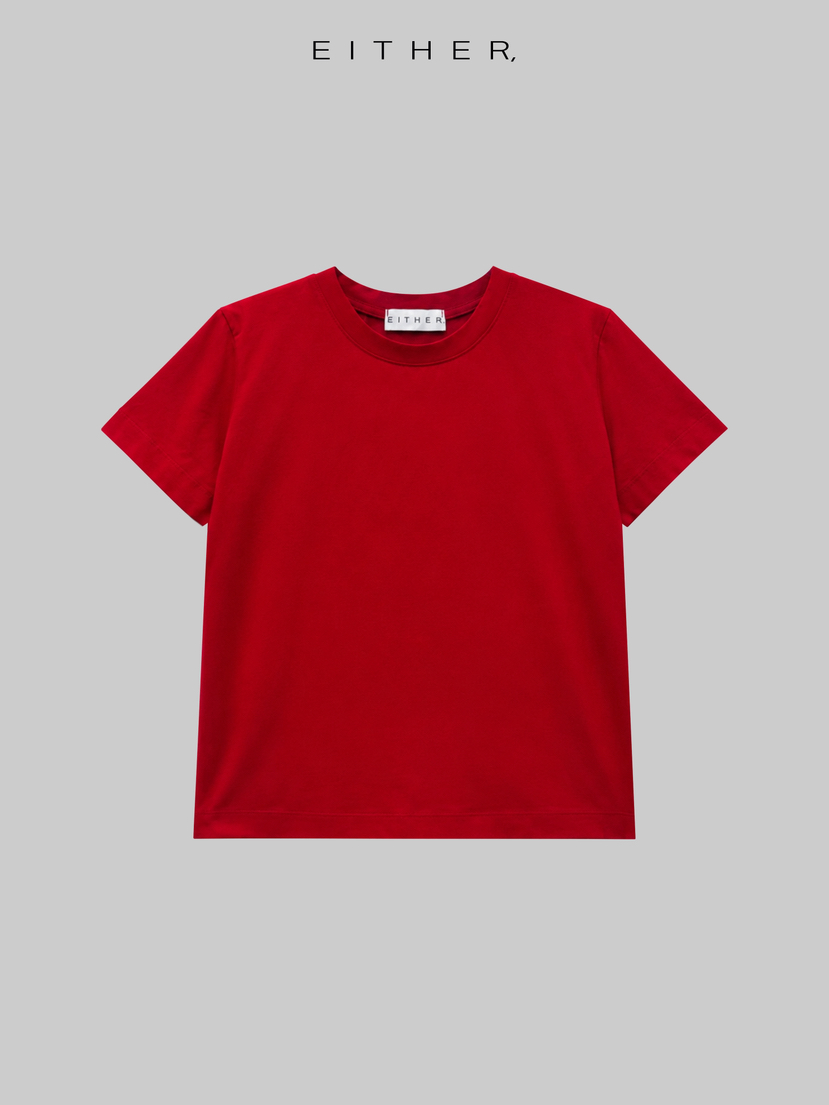 EITHER韓國東大門代購女裝新品時尚推薦26夏季26春夏休閑T恤EITHERT恤圖色2
