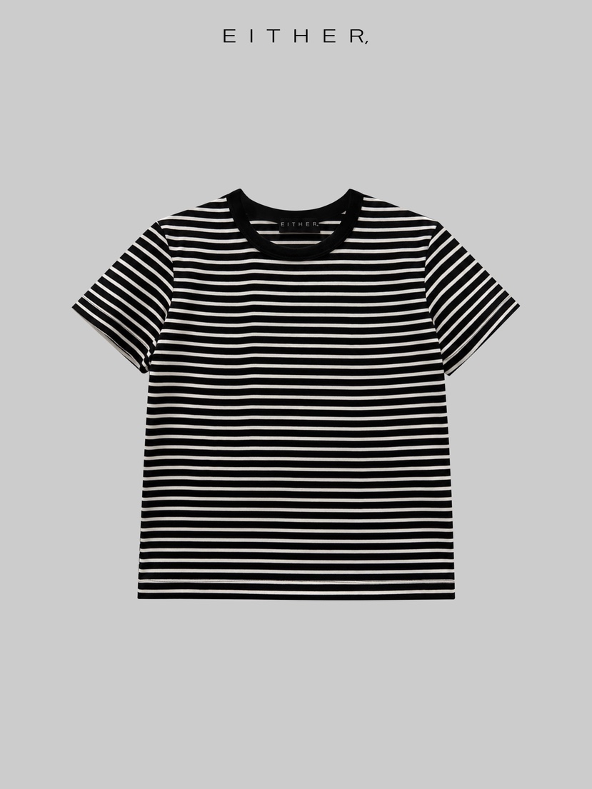EITHER韓國東大門代購女裝新品時尚推薦26夏季26春夏休閑T恤EITHERT恤圖色4