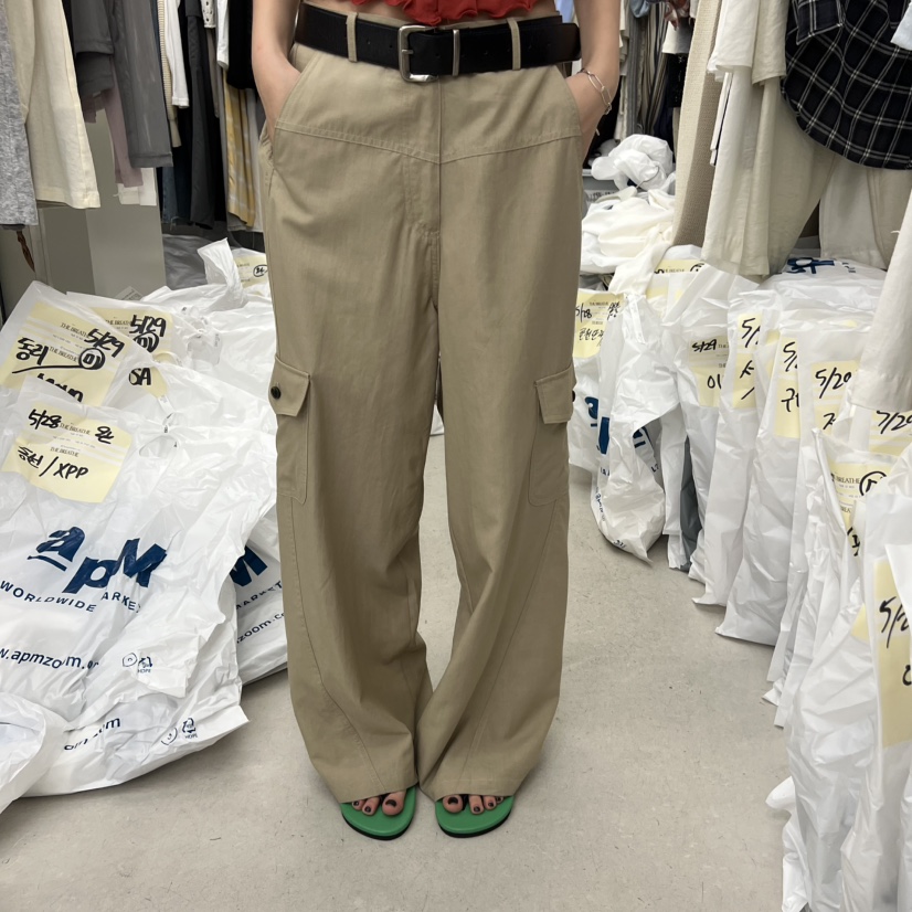 BREATHE韓國直郵實拍女裝新款推薦26夏季人氣休閑褲不含腰帶BREATHE休閑褲圖色3