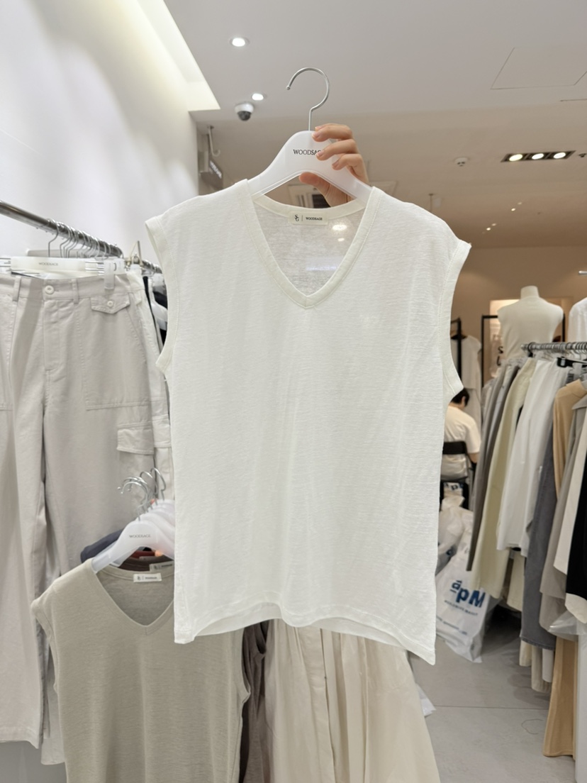 WOOD SAGE韓國東大門代購女裝新品休閑熱賣吊帶背心無袖WOOD SAGE吊帶/背心圖色2