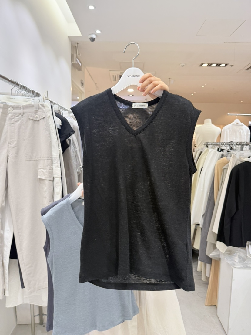 WOOD SAGE韓國東大門代購女裝新品休閑熱賣吊帶背心無袖WOOD SAGE吊帶/背心圖色5
