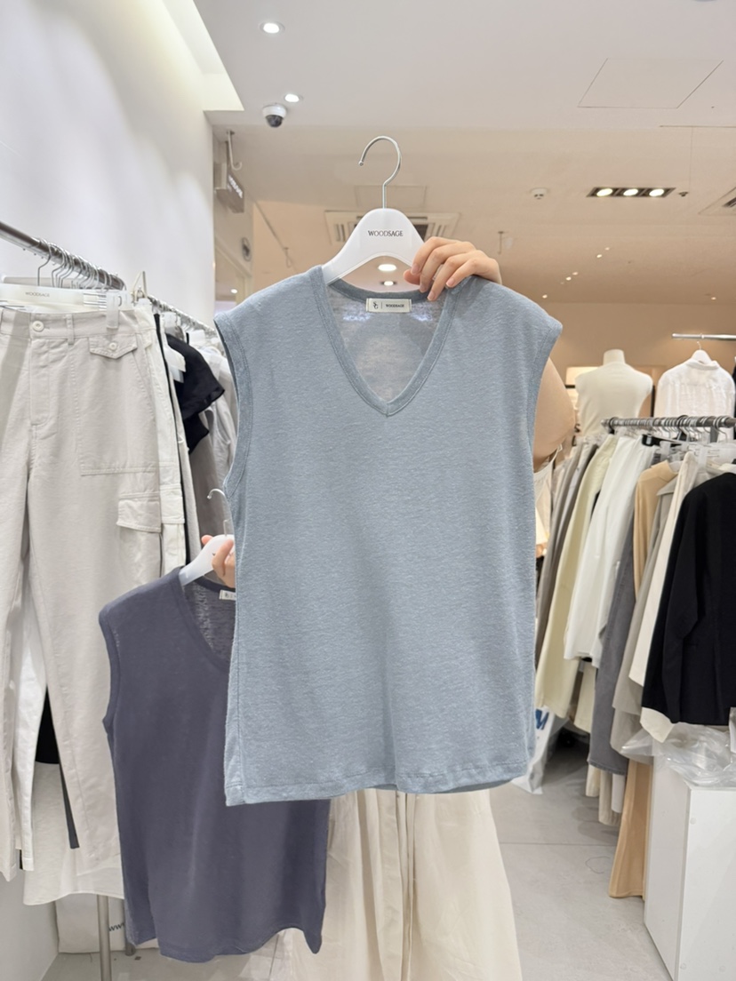 WOOD SAGE韓國東大門代購女裝新品休閑熱賣吊帶背心無袖WOOD SAGE吊帶/背心圖色6