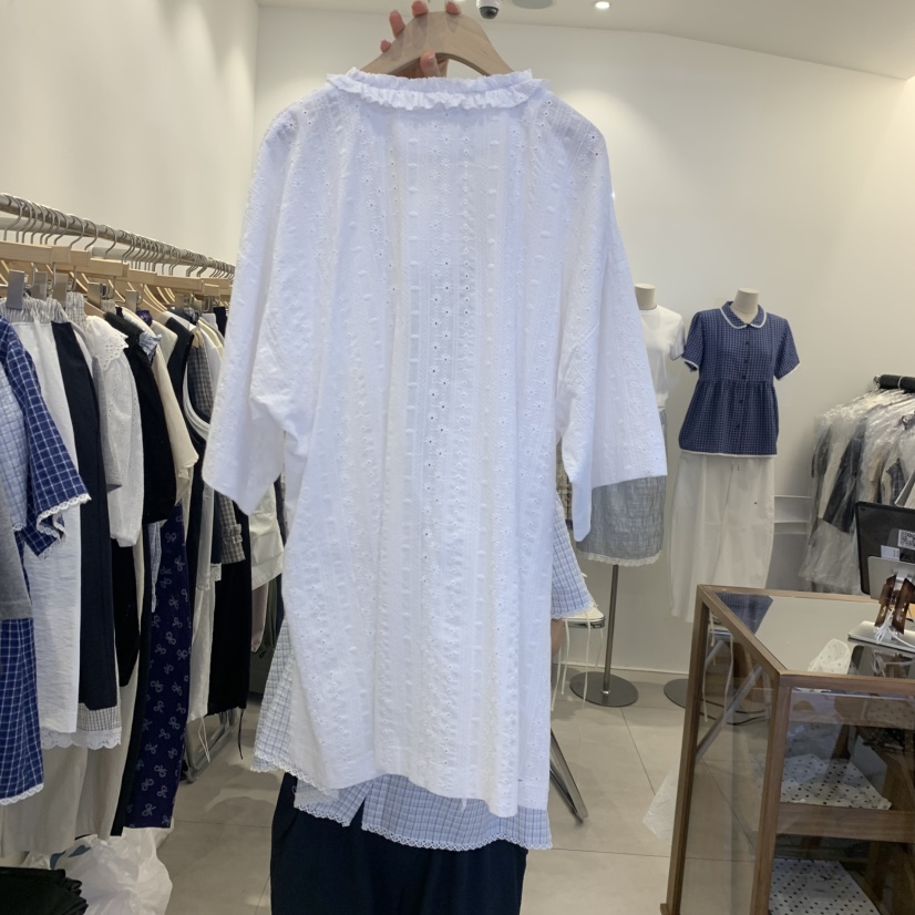 TAN&amp;COMO韓國直郵實拍女士新款熱賣時尚職業襯衫蕾絲衫tan-COMO襯衫/蕾絲衫