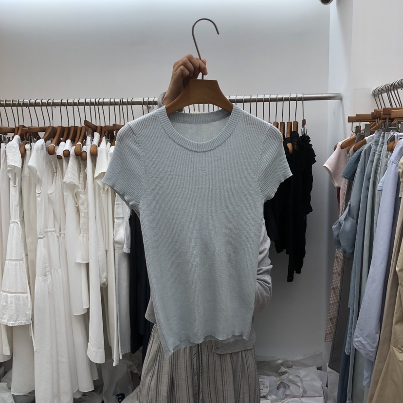 DRESS ROOM韓國直郵女裝新品休閑時尚熱賣26春夏職業T恤DRESS ROOMT恤圖色1