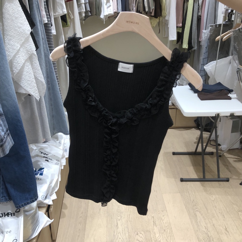 MEMOIRE韓國代購女裝新品熱賣職業26夏季休閑吊帶背心無袖MEMOIRE吊帶/背心圖色2
