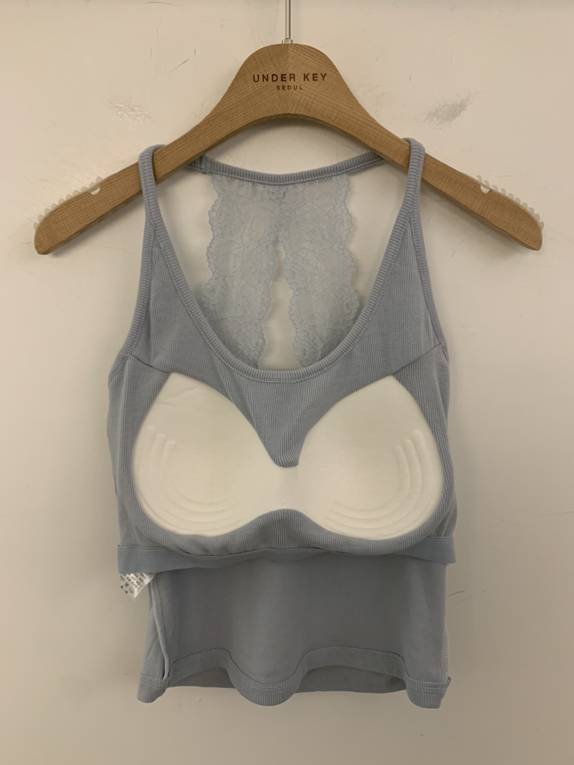 UNDER KEY韓國直郵女裝新品休閑26春夏吊帶背心蕾絲緞帶UNDER KEY吊帶/背心