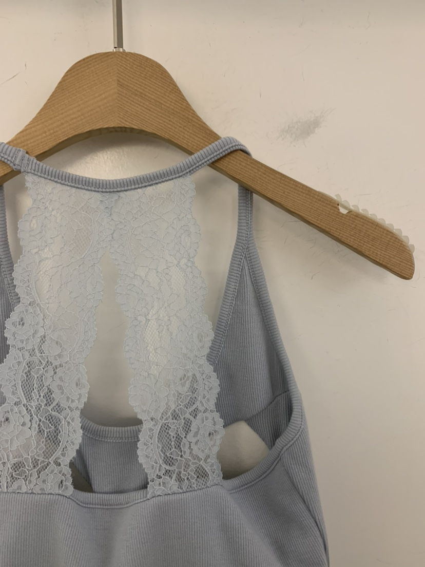 UNDER KEY韓國直郵女裝新品休閑26春夏吊帶背心蕾絲緞帶UNDER KEY吊帶/背心
