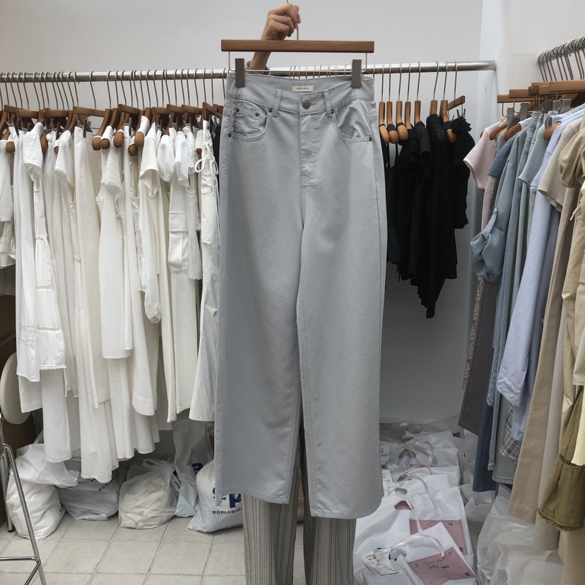 DRESS ROOM韓國直郵實拍女裝新品休閑26夏季職業休閑褲棉質DRESS ROOM休閑褲圖色1