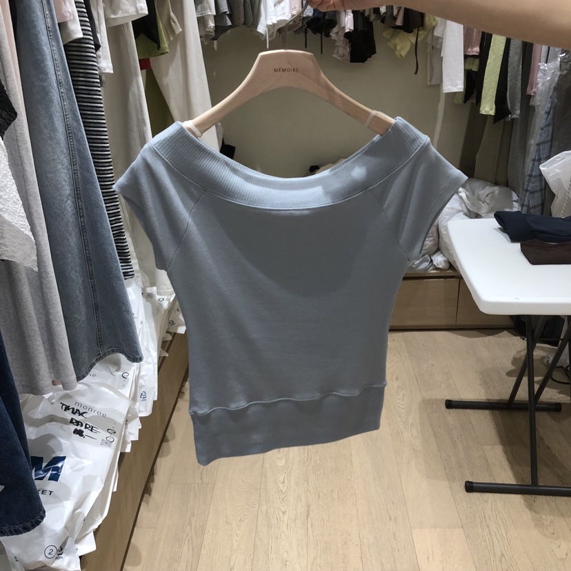 MEMOIRE韓國直郵女裝新品人氣推薦時尚26夏季職業休閑T恤MEMOIRET恤圖色1