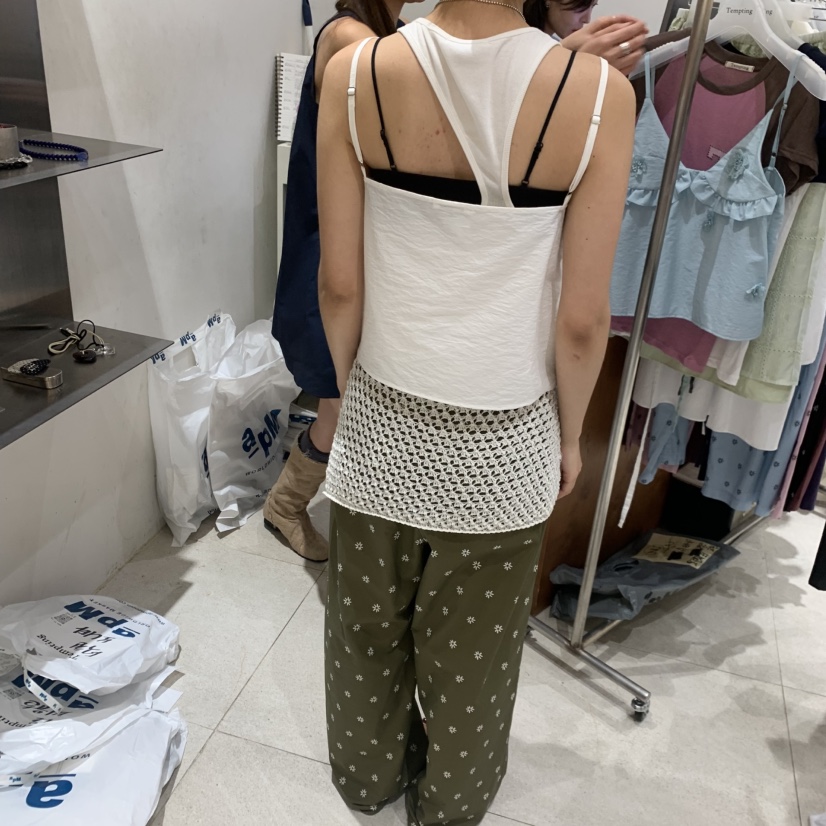 TEMPTING韓國東大門直郵女士新款26夏季推薦職業吊帶背心TEMPTING吊帶/背心