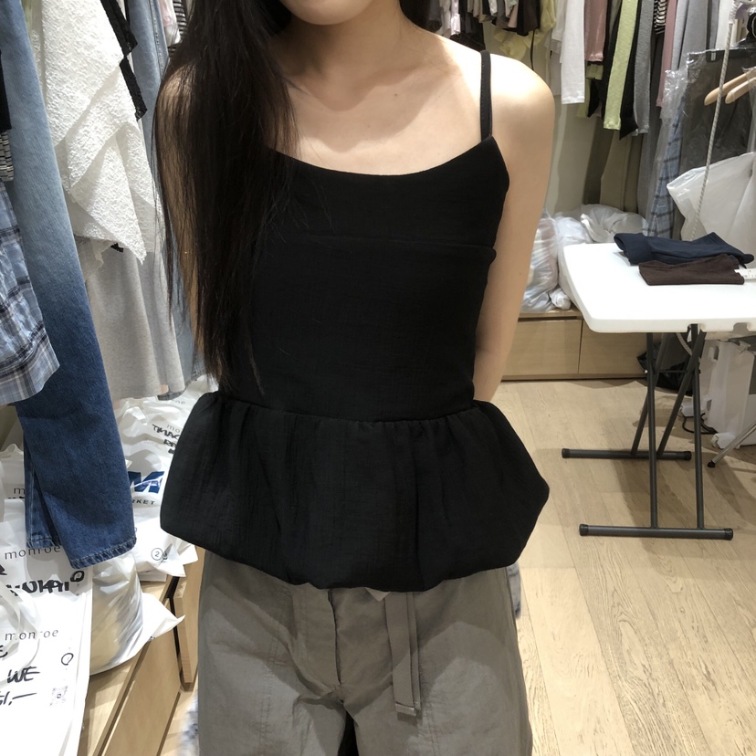 MEMOIRE韓國直郵實拍女士新款26春夏職業推薦熱賣吊帶背心MEMOIRE吊帶/背心圖色3