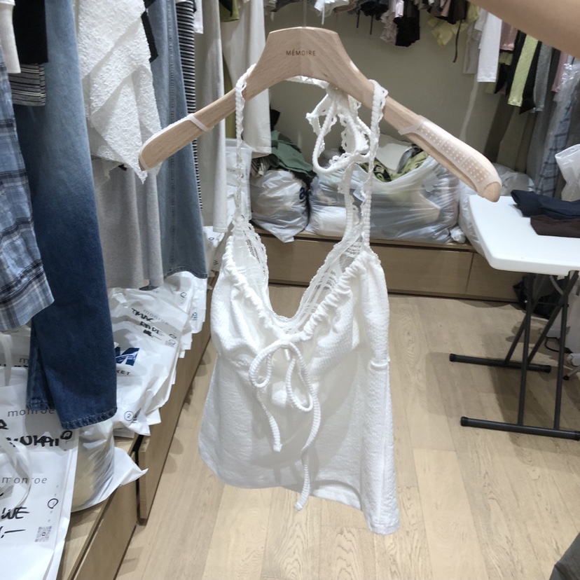 MEMOIRE東大門實拍韓國女裝新款26夏季休閑26春夏吊帶背心無袖MEMOIRE吊帶/背心圖色2