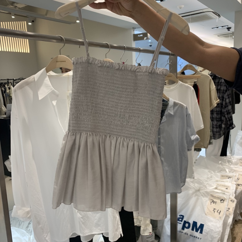 SELF SERVICE東大門實拍韓國女士新品26春夏人氣吊帶背心SELF SERVICE吊帶/背心