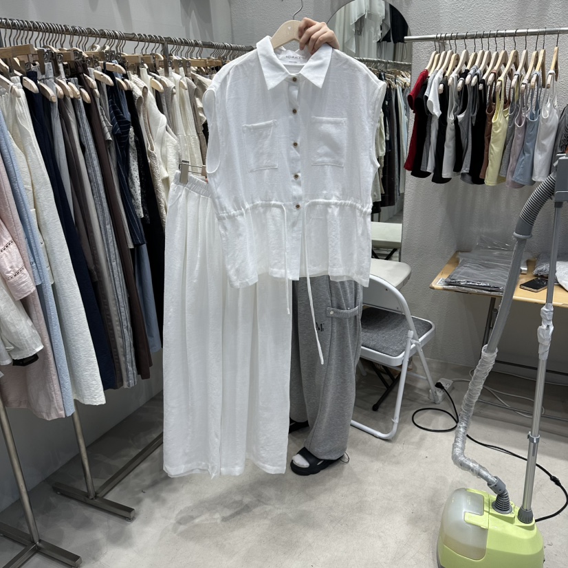 HOT PLACE/DREAM GIRIS/HOT ISSUE韓國直郵實拍女士新品熱賣套裝套裝亞麻HOT PLACE/DREAM GIRIS/HOT ISSUE套裝圖色1