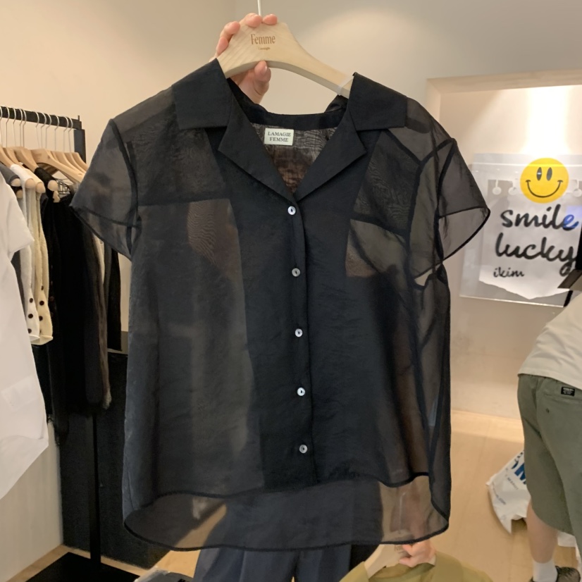 LA MAGIE FEMME韓國東大門直郵女士新品推薦襯衫蕾絲衫Lamagie Femme襯衫/蕾絲衫圖色4