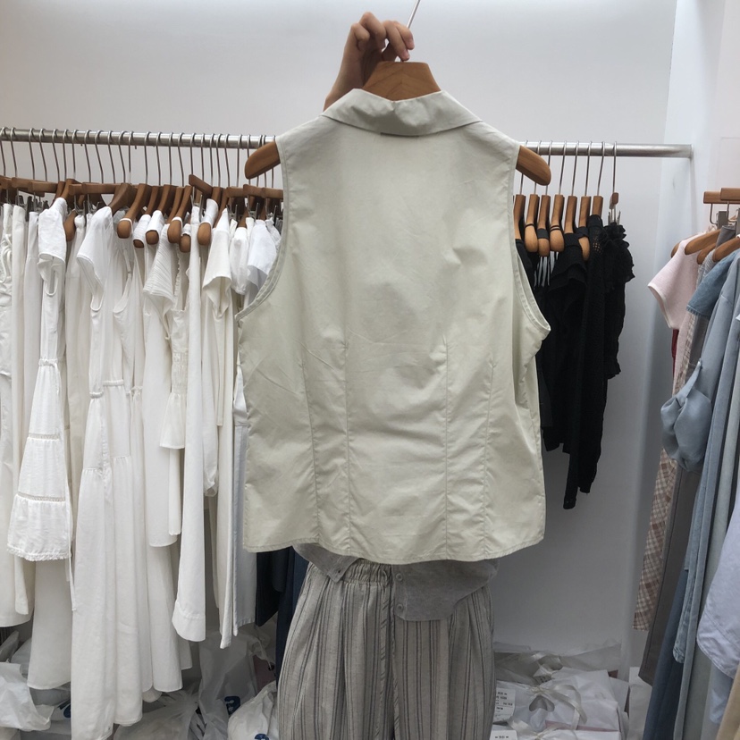 DRESS ROOM東大門實拍韓國女士新品人氣熱賣職業吊帶背心DRESS ROOM吊帶/背心