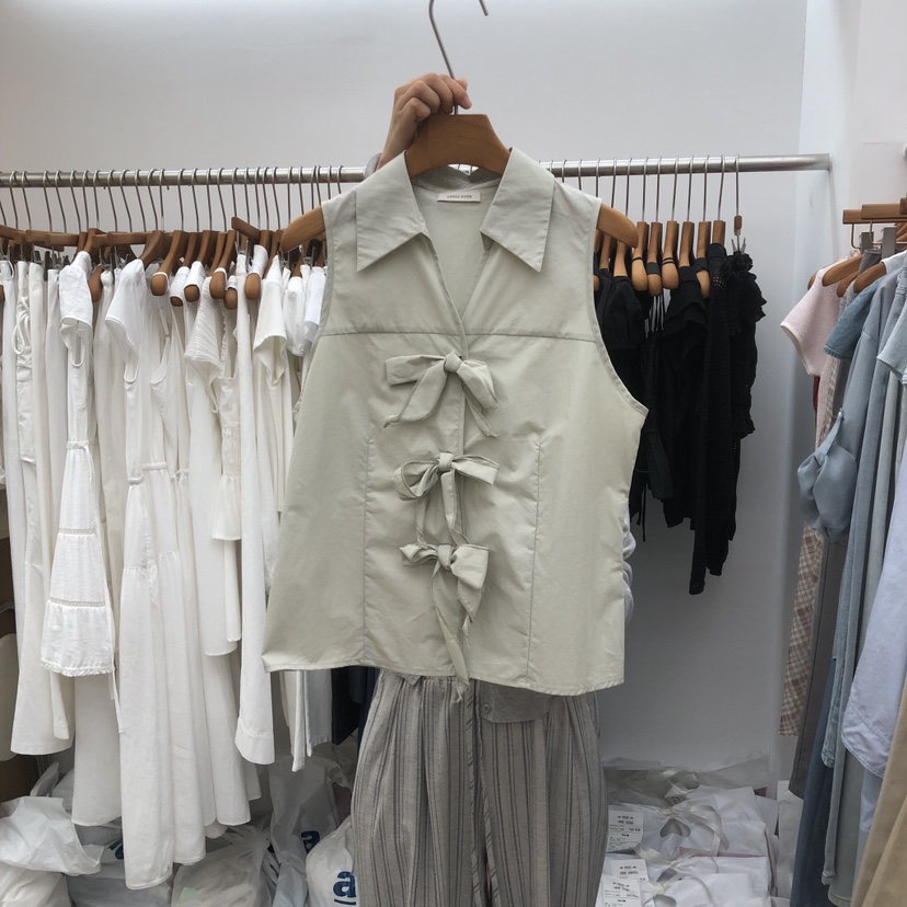 DRESS ROOM東大門實拍韓國女士新品人氣熱賣職業吊帶背心DRESS ROOM吊帶/背心圖色1