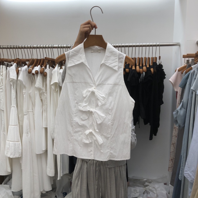 DRESS ROOM東大門實拍韓國女士新品人氣熱賣職業吊帶背心DRESS ROOM吊帶/背心圖色2