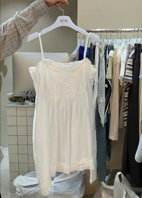 NOFYBE韓國直郵女裝新款26春夏職業時尚人氣26夏季連衣裙蕾絲NOFYBE連衣裙圖色1