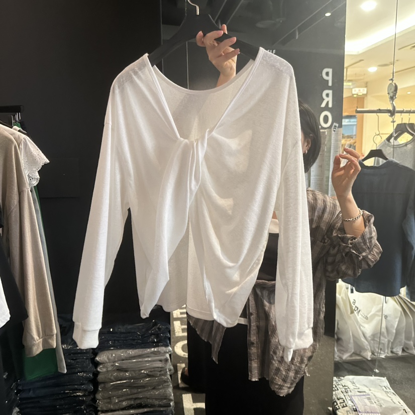 ELF-L韓國代購女裝新品26夏季熱賣推薦26春夏長袖T恤亞麻布PROJECT ELF/ELF-L長袖T恤